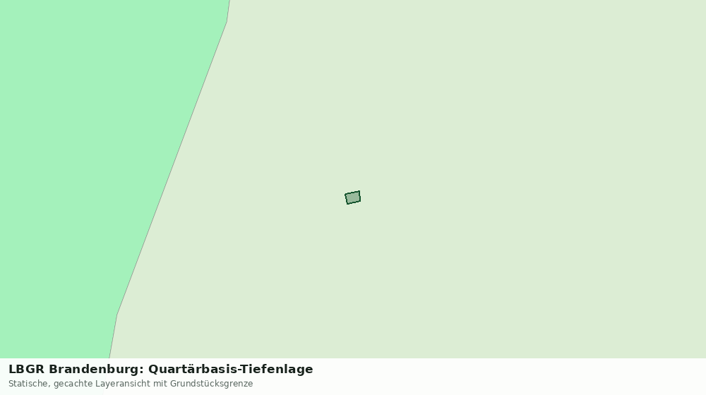 Statische Kartenansicht: LBGR Brandenburg: Quartärbasis-Tiefenlage
