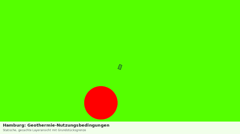 Statische Kartenansicht: Hamburg: Geothermie-Nutzungsbedingungen