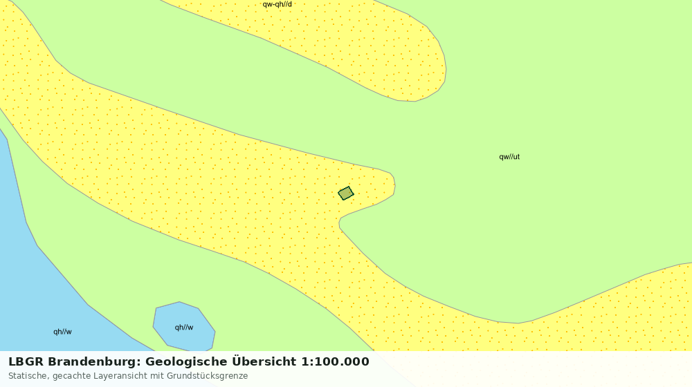 Statische Kartenansicht: LBGR Brandenburg: Geologische Übersicht 1:100.000