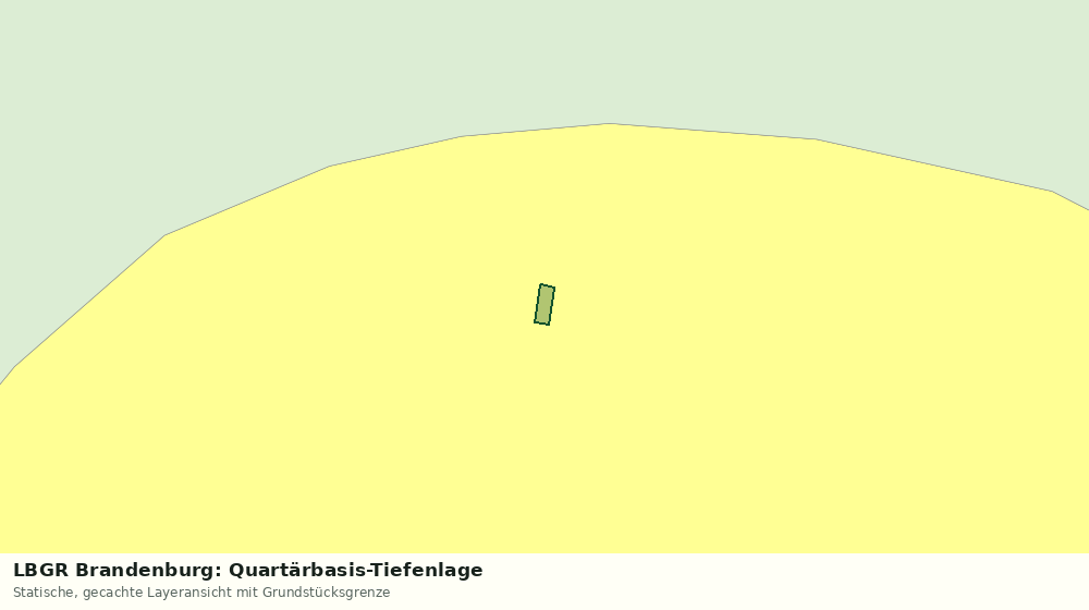 Statische Kartenansicht: LBGR Brandenburg: Quartärbasis-Tiefenlage