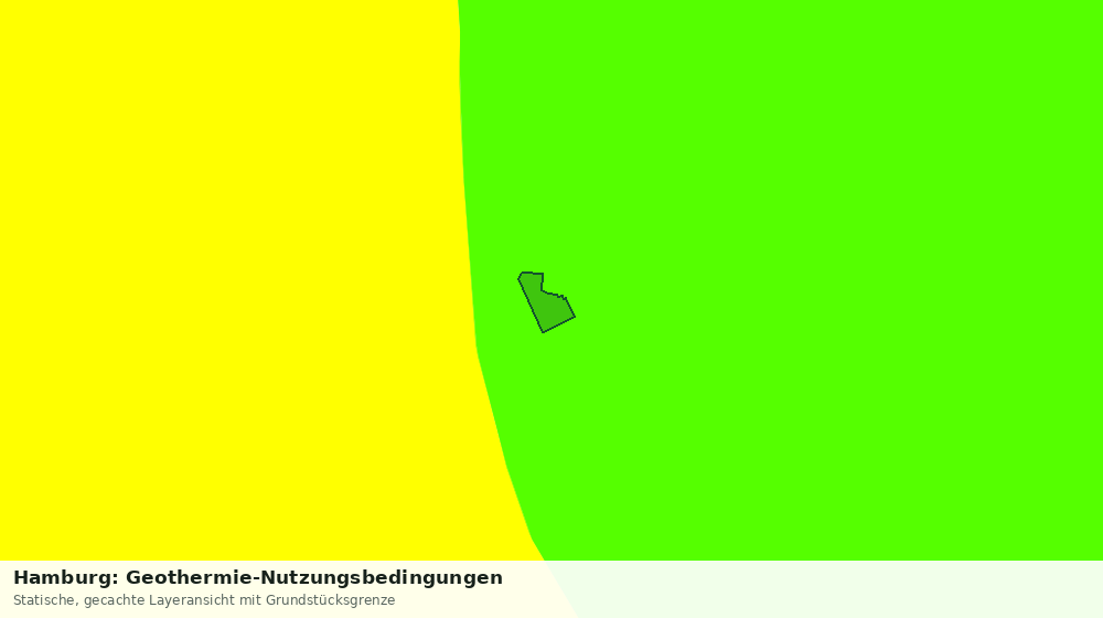 Statische Kartenansicht: Hamburg: Geothermie-Nutzungsbedingungen