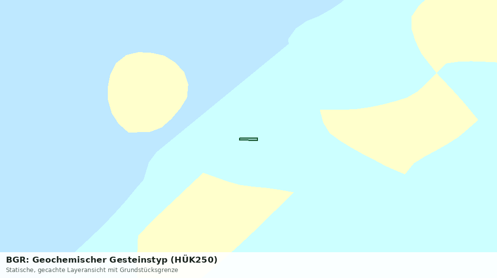 Statische Kartenansicht: BGR: Geochemischer Gesteinstyp (HÜK250)