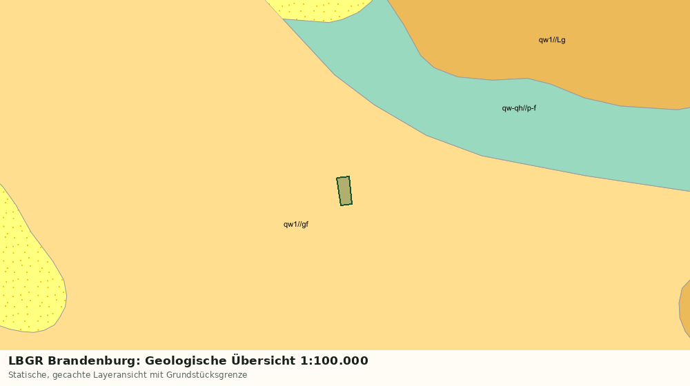 Statische Kartenansicht: LBGR Brandenburg: Geologische Übersicht 1:100.000