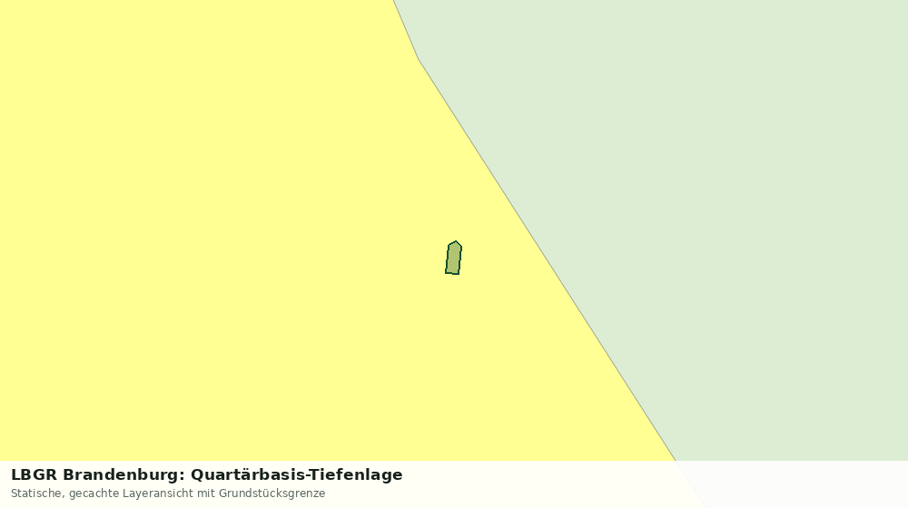Statische Kartenansicht: LBGR Brandenburg: Quartärbasis-Tiefenlage