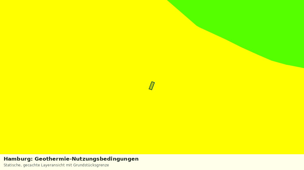 Statische Kartenansicht: Hamburg: Geothermie-Nutzungsbedingungen