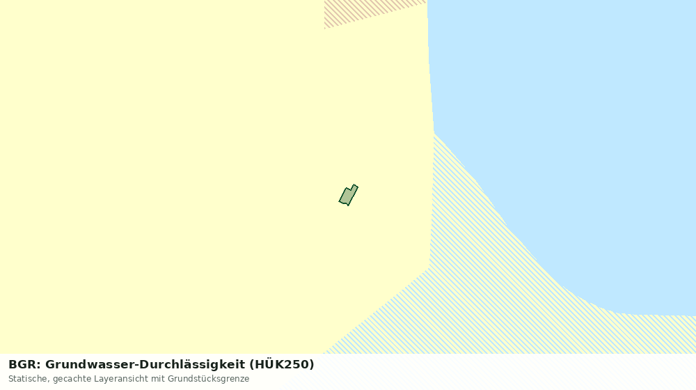 Statische Kartenansicht: BGR: Grundwasser-Durchlässigkeit (HÜK250)
