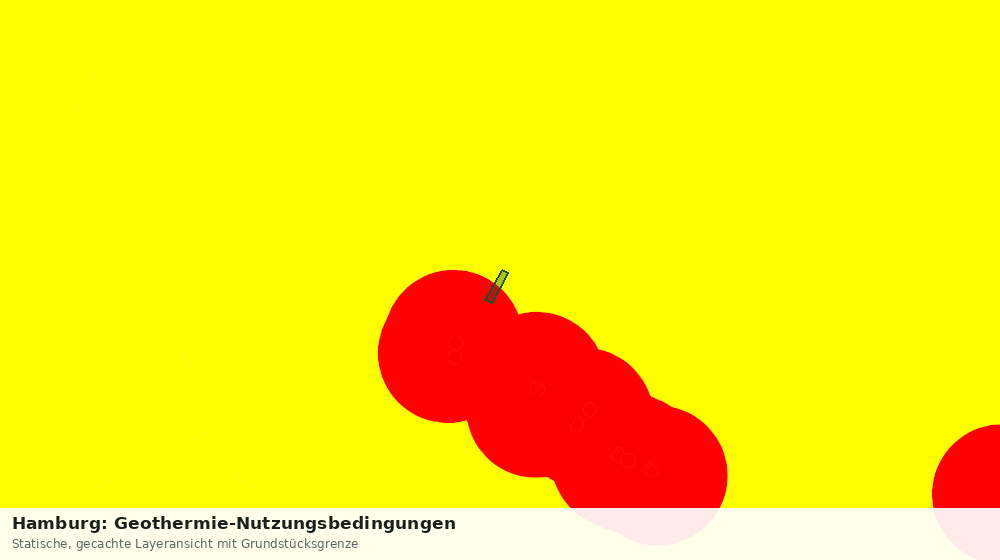 Statische Kartenansicht: Hamburg: Geothermie-Nutzungsbedingungen