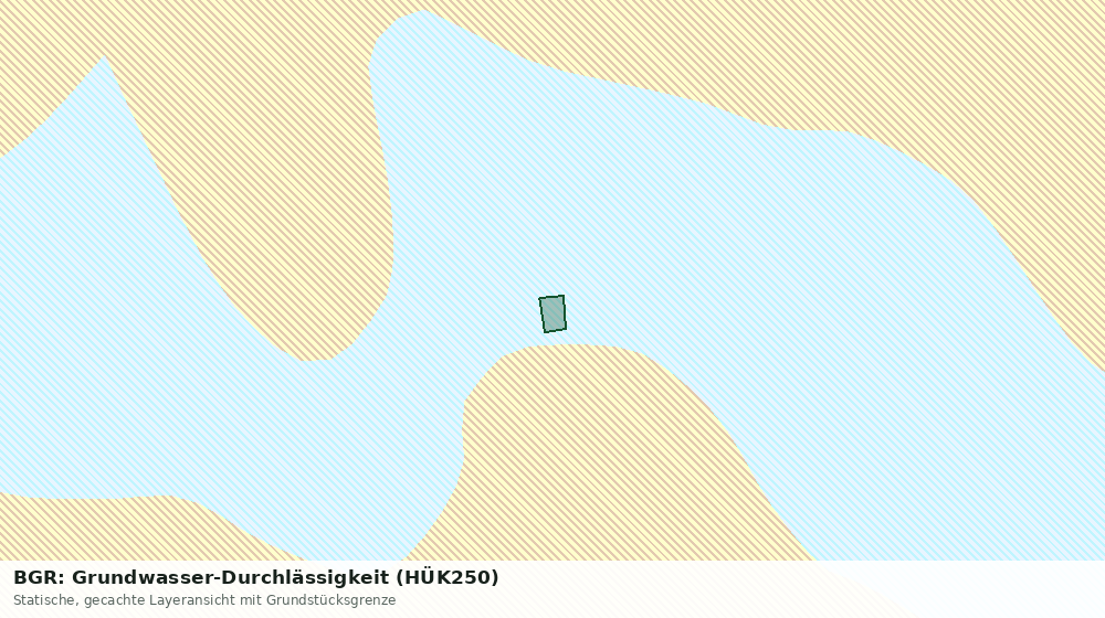Statische Kartenansicht: BGR: Grundwasser-Durchlässigkeit (HÜK250)