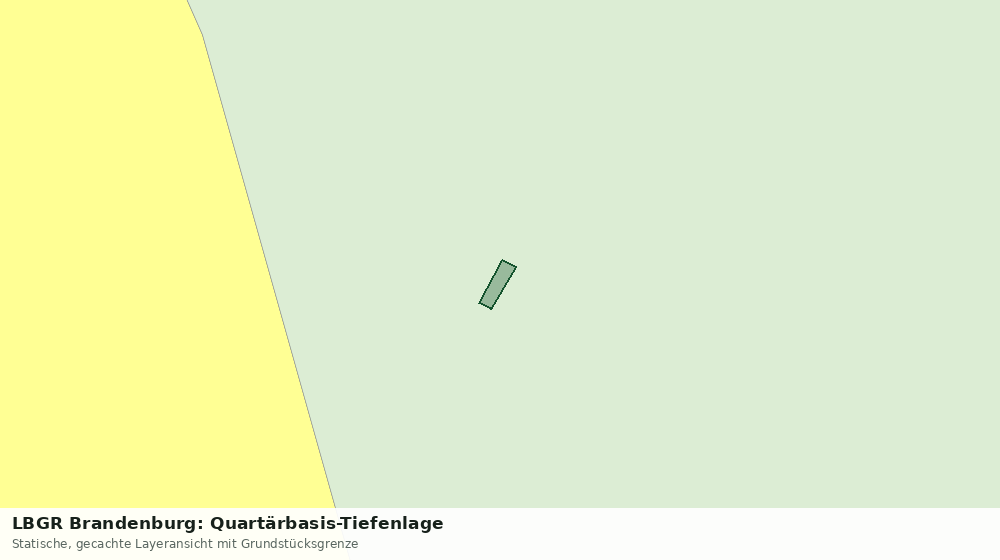 Statische Kartenansicht: LBGR Brandenburg: Quartärbasis-Tiefenlage