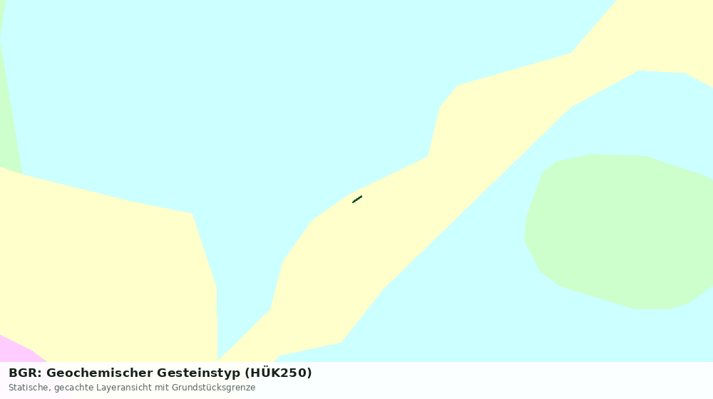 Statische Kartenansicht: BGR: Geochemischer Gesteinstyp (HÜK250)