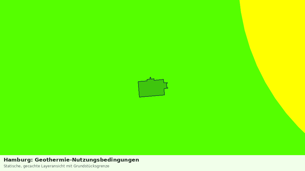 Statische Kartenansicht: Hamburg: Geothermie-Nutzungsbedingungen