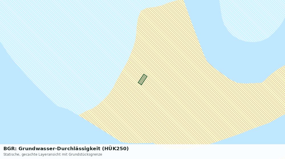 Statische Kartenansicht: BGR: Grundwasser-Durchlässigkeit (HÜK250)