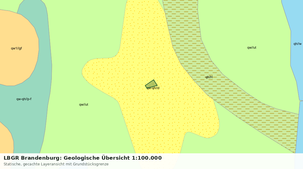 Statische Kartenansicht: LBGR Brandenburg: Geologische Übersicht 1:100.000