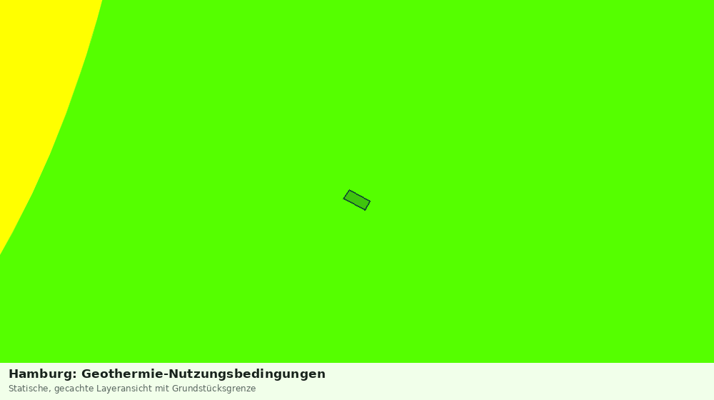 Statische Kartenansicht: Hamburg: Geothermie-Nutzungsbedingungen