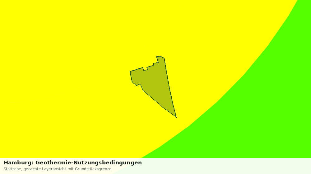 Statische Kartenansicht: Hamburg: Geothermie-Nutzungsbedingungen