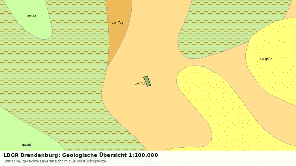 Statische Kartenansicht: LBGR Brandenburg: Geologische Übersicht 1:100.000