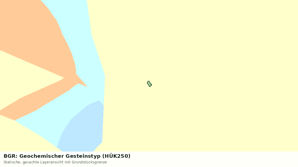 Statische Kartenansicht: BGR: Geochemischer Gesteinstyp (HÜK250)