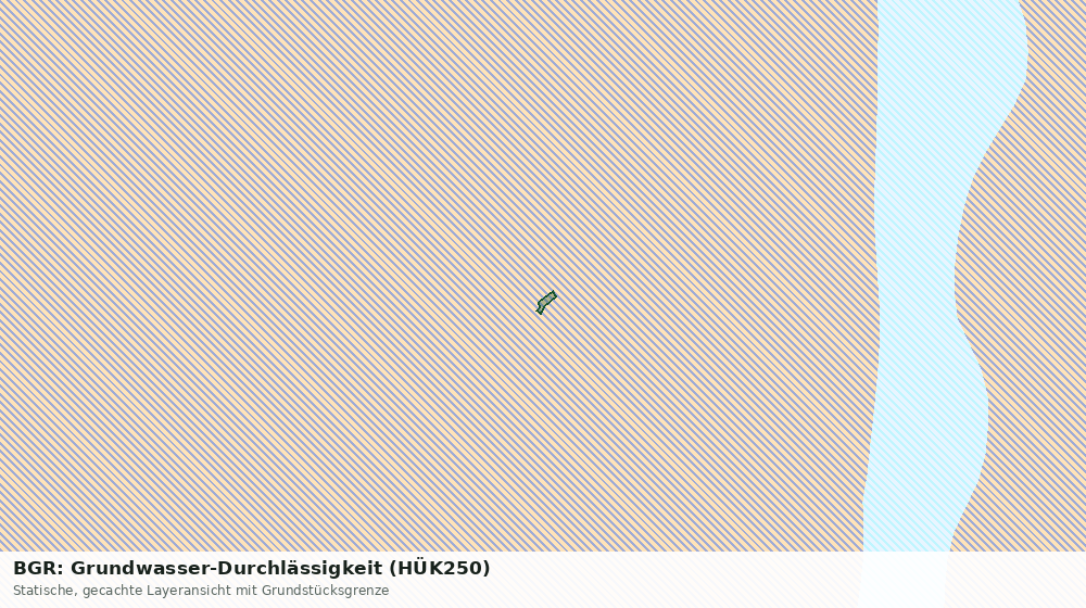 Statische Kartenansicht: BGR: Grundwasser-Durchlässigkeit (HÜK250)