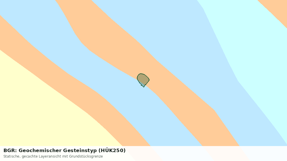 Statische Kartenansicht: BGR: Geochemischer Gesteinstyp (HÜK250)