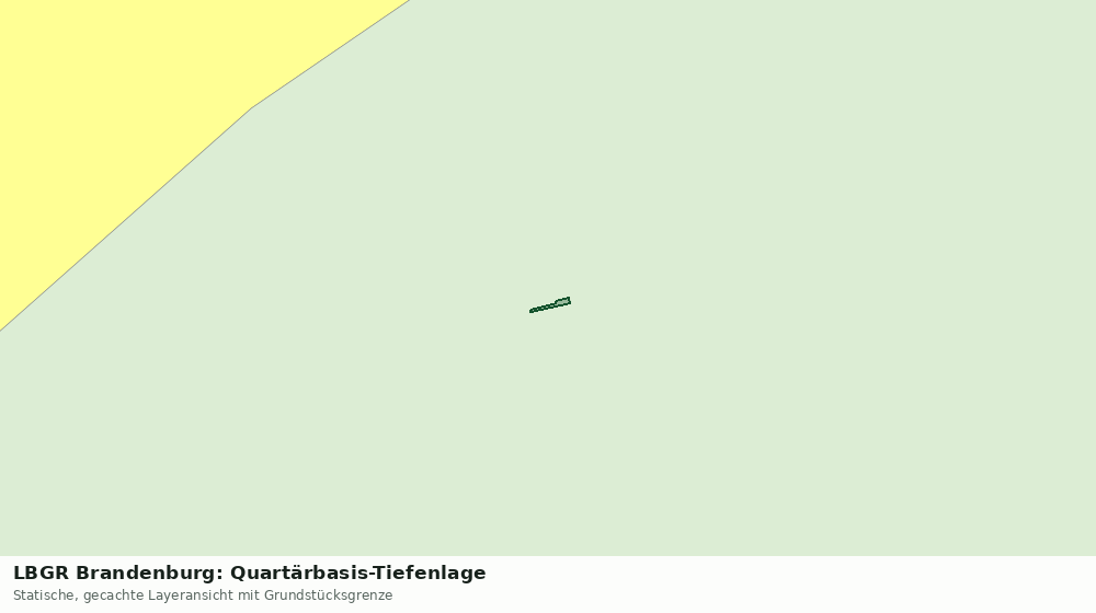 Statische Kartenansicht: LBGR Brandenburg: Quartärbasis-Tiefenlage