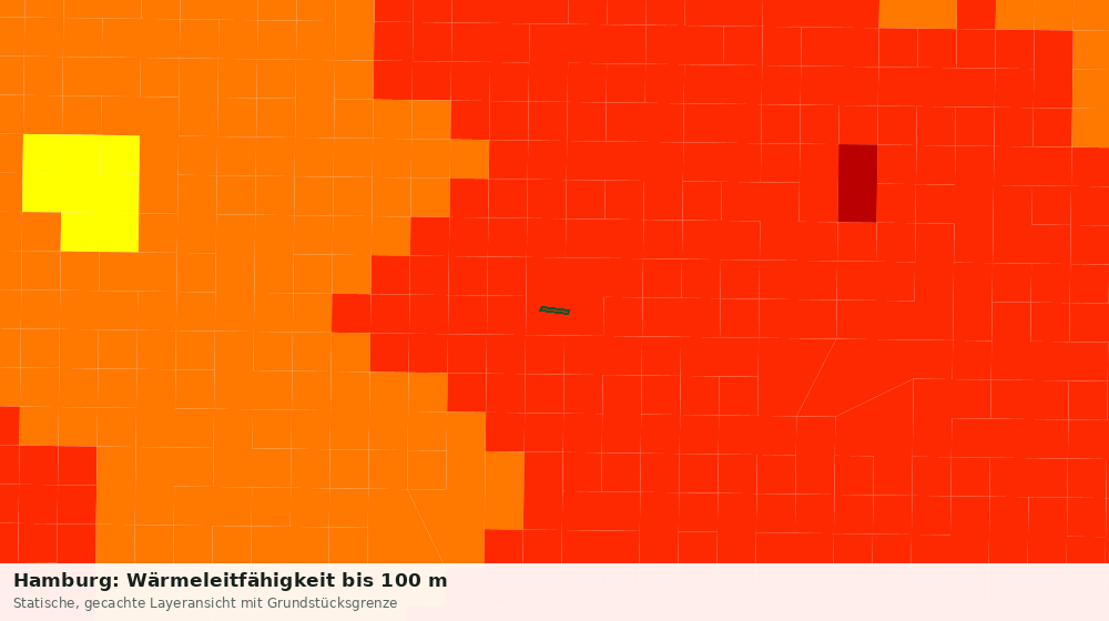 Statische Kartenansicht: Hamburg: Wärmeleitfähigkeit bis 100 m