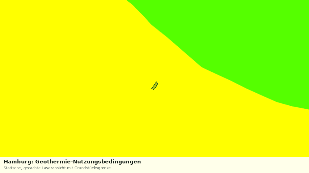 Statische Kartenansicht: Hamburg: Geothermie-Nutzungsbedingungen
