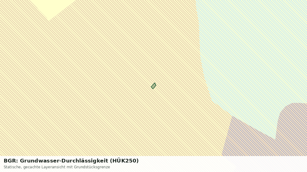 Statische Kartenansicht: BGR: Grundwasser-Durchlässigkeit (HÜK250)