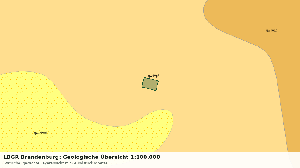 Statische Kartenansicht: LBGR Brandenburg: Geologische Übersicht 1:100.000