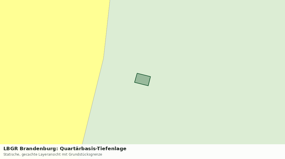 Statische Kartenansicht: LBGR Brandenburg: Quartärbasis-Tiefenlage