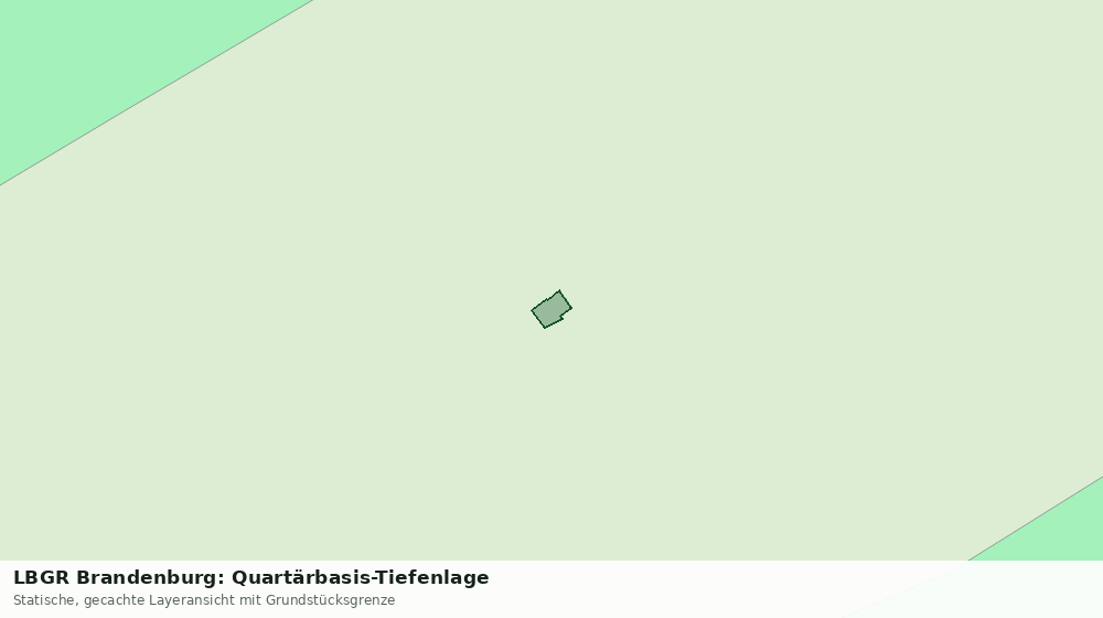 Statische Kartenansicht: LBGR Brandenburg: Quartärbasis-Tiefenlage