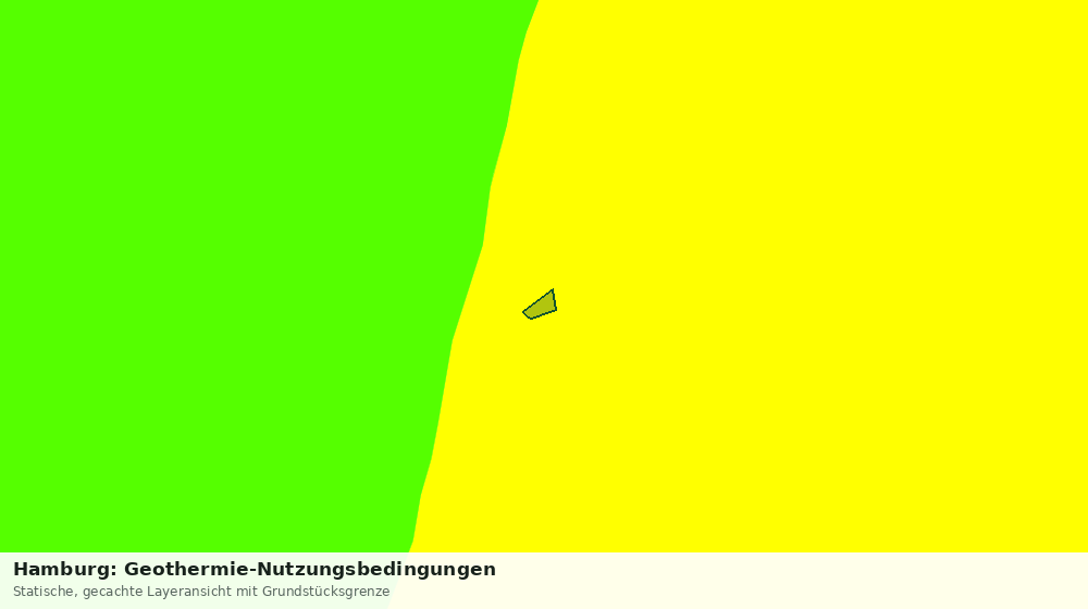 Statische Kartenansicht: Hamburg: Geothermie-Nutzungsbedingungen