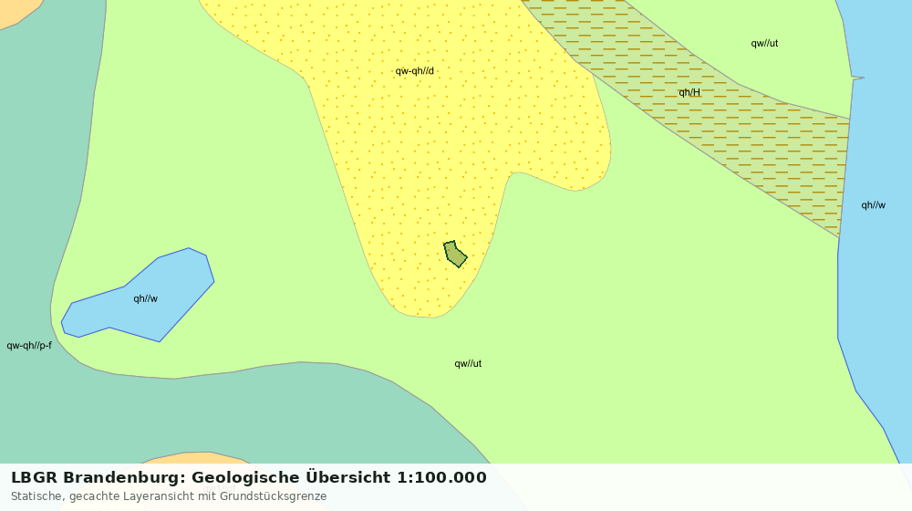 Statische Kartenansicht: LBGR Brandenburg: Geologische Übersicht 1:100.000