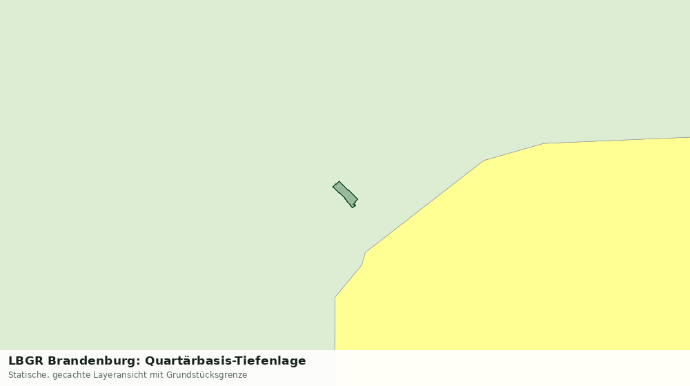 Statische Kartenansicht: LBGR Brandenburg: Quartärbasis-Tiefenlage