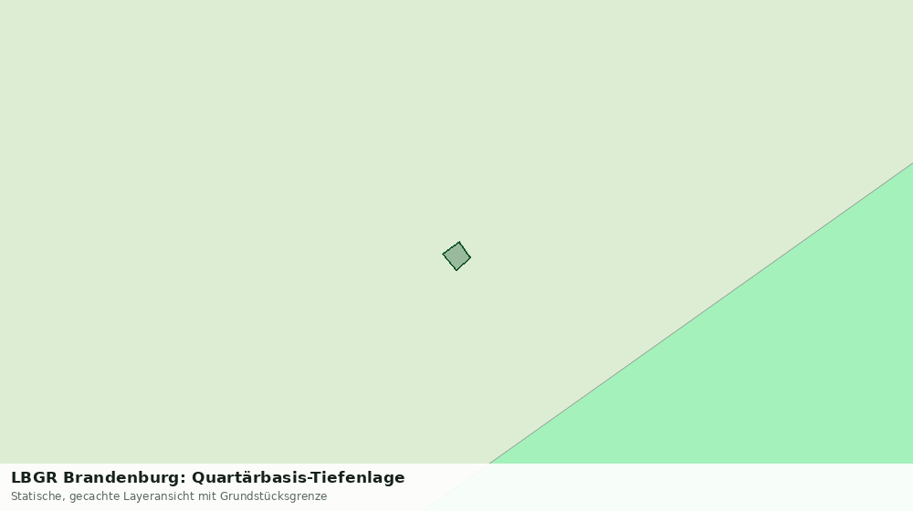 Statische Kartenansicht: LBGR Brandenburg: Quartärbasis-Tiefenlage