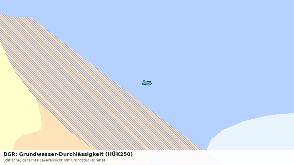 Statische Kartenansicht: BGR: Grundwasser-Durchlässigkeit (HÜK250)