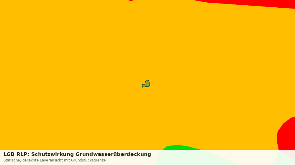 Statische Kartenansicht: LGB RLP: Schutzwirkung Grundwasserüberdeckung