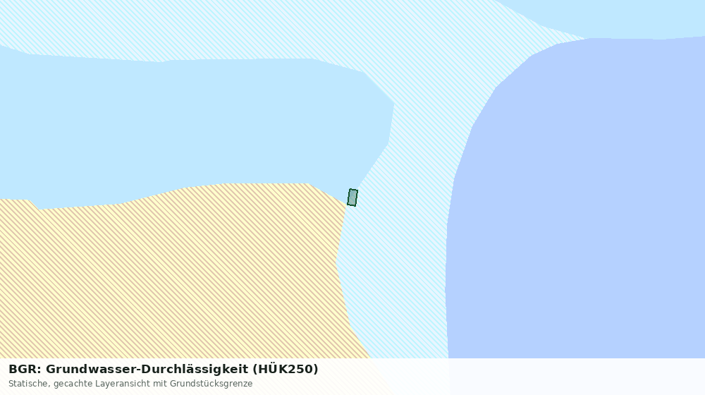 Statische Kartenansicht: BGR: Grundwasser-Durchlässigkeit (HÜK250)