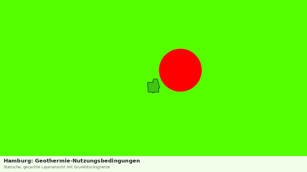 Statische Kartenansicht: Hamburg: Geothermie-Nutzungsbedingungen