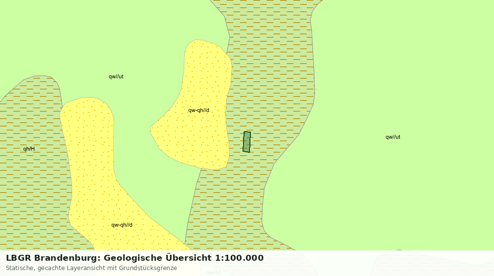 Statische Kartenansicht: LBGR Brandenburg: Geologische Übersicht 1:100.000