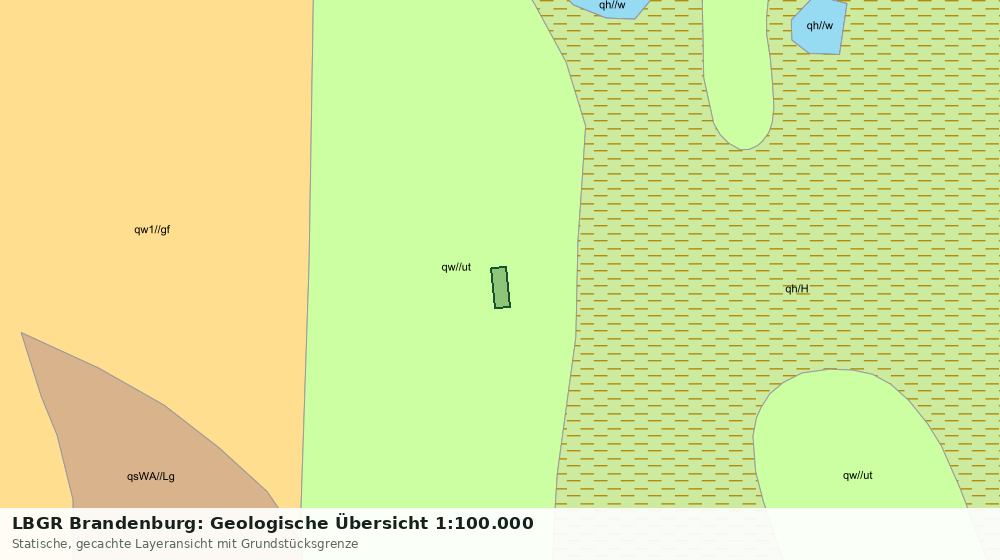 Statische Kartenansicht: LBGR Brandenburg: Geologische Übersicht 1:100.000