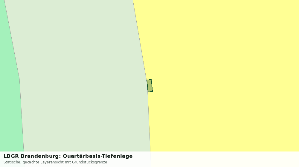 Statische Kartenansicht: LBGR Brandenburg: Quartärbasis-Tiefenlage