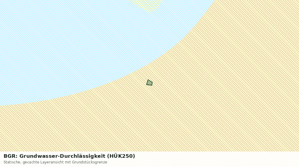 Statische Kartenansicht: BGR: Grundwasser-Durchlässigkeit (HÜK250)