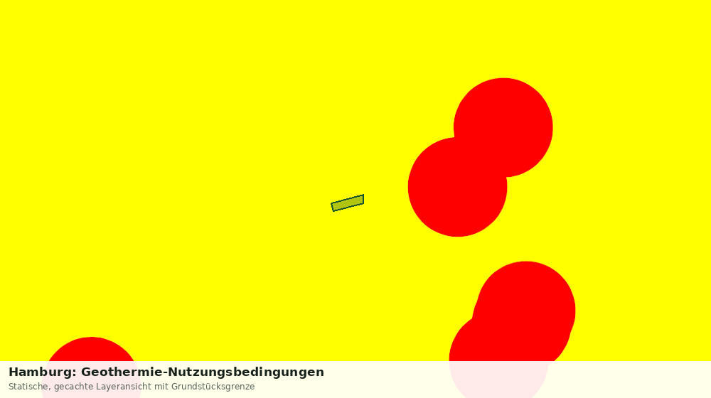 Statische Kartenansicht: Hamburg: Geothermie-Nutzungsbedingungen