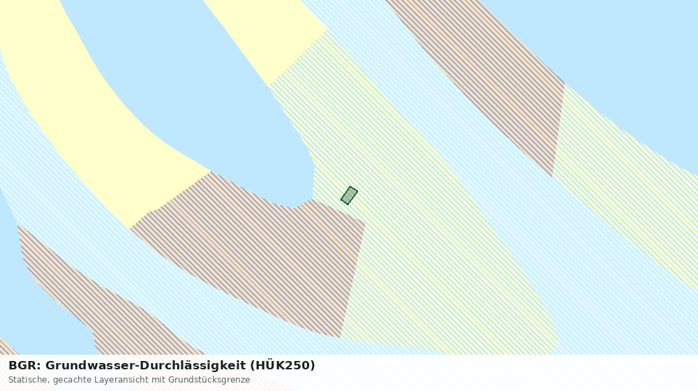 Statische Kartenansicht: BGR: Grundwasser-Durchlässigkeit (HÜK250)