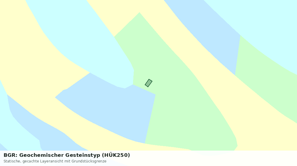 Statische Kartenansicht: BGR: Geochemischer Gesteinstyp (HÜK250)