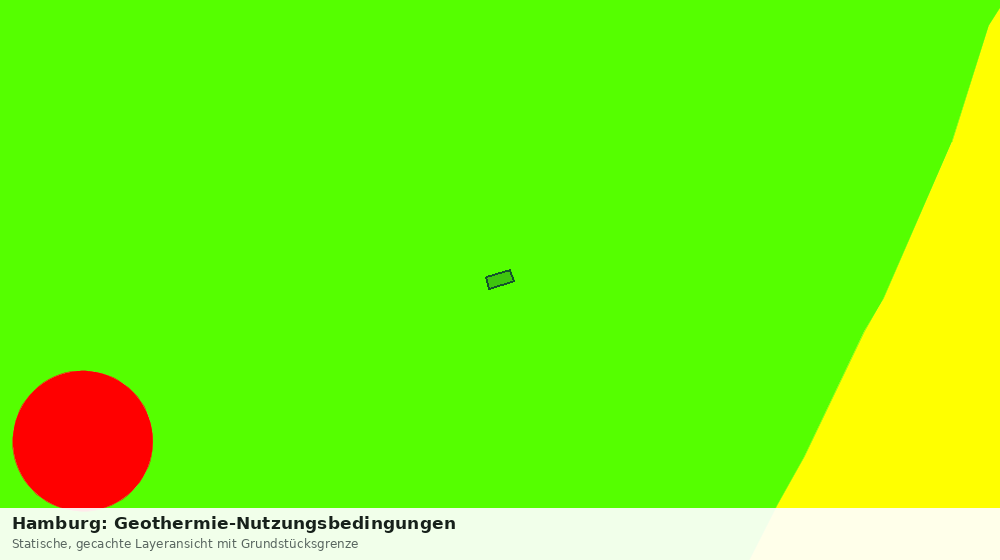 Statische Kartenansicht: Hamburg: Geothermie-Nutzungsbedingungen