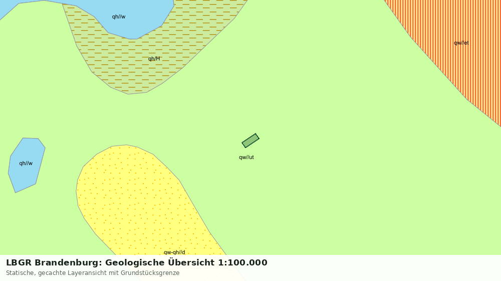 Statische Kartenansicht: LBGR Brandenburg: Geologische Übersicht 1:100.000