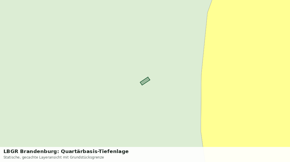 Statische Kartenansicht: LBGR Brandenburg: Quartärbasis-Tiefenlage