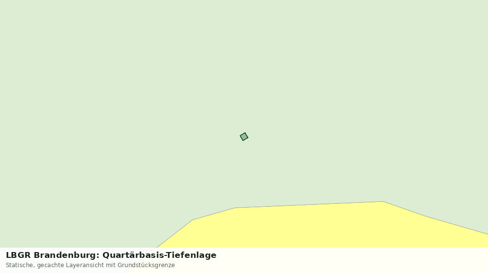 Statische Kartenansicht: LBGR Brandenburg: Quartärbasis-Tiefenlage