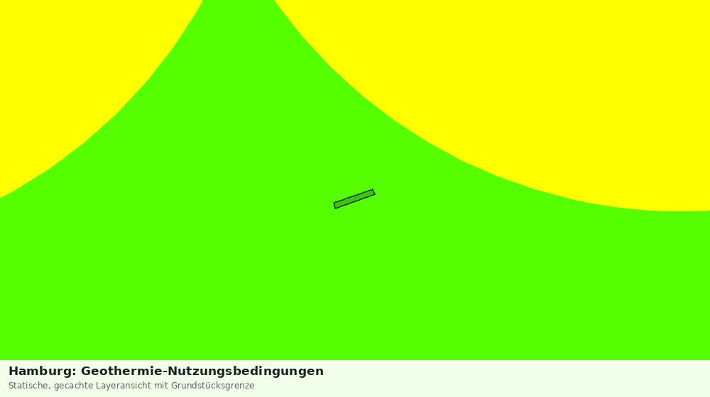 Statische Kartenansicht: Hamburg: Geothermie-Nutzungsbedingungen